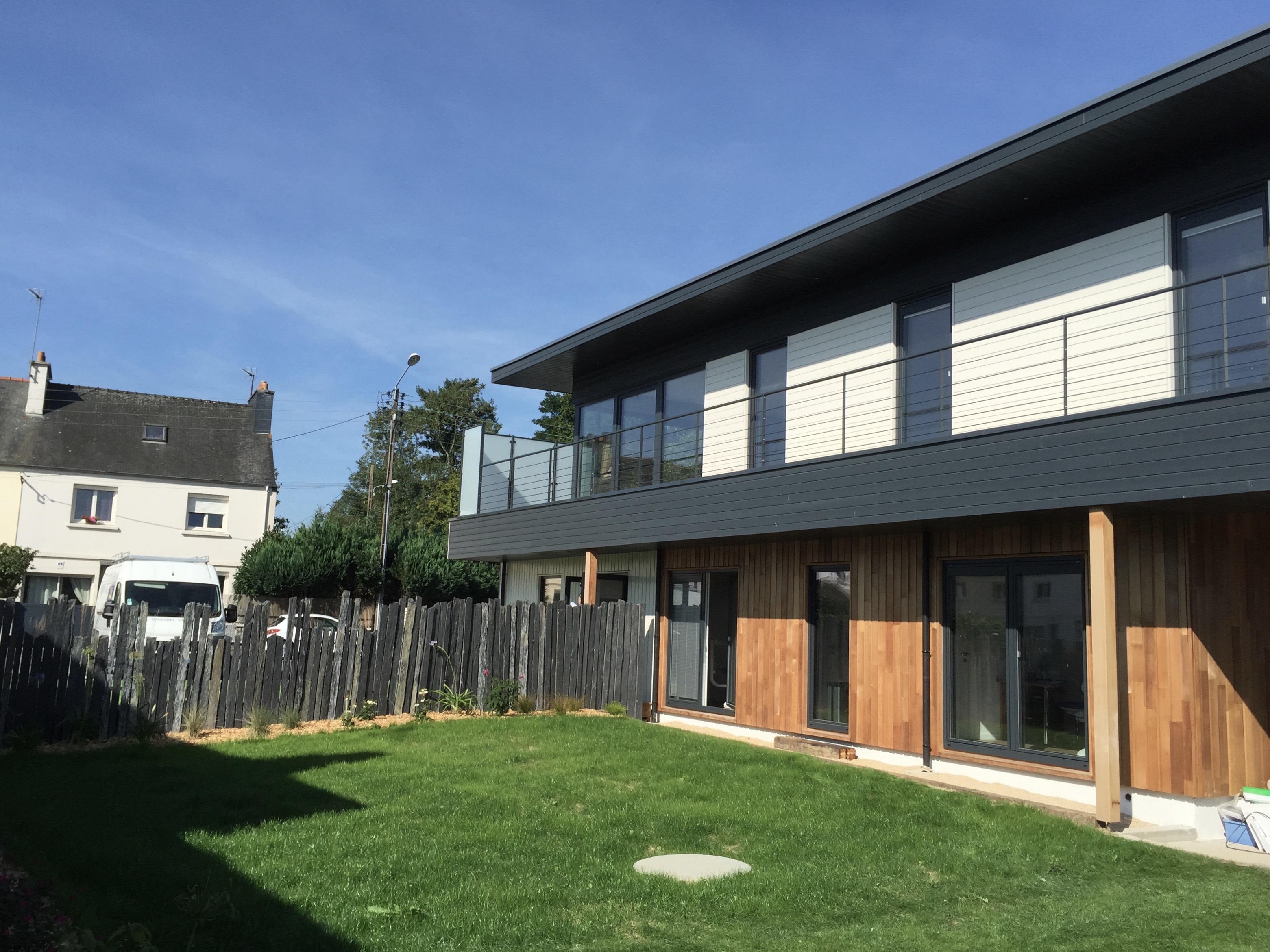 construction maisons bois GLV : étage toit plat